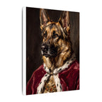 German Shepherd Kings & Queens Royal Portrait Canvas Wall Art, Regal Dog Painting, German Shepherd Lover Gift, Stretched Canvas