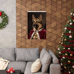 German Shepherd Kings & Queens matte poster print by Tritan, framed on wall