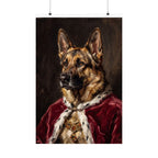 German Shepherd Kings & Queens matte poster print by Tritan, front