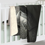 German Shepherd Kings & Queens Royal Portrait Regal Throw Blanket | Premium Dog Prints | Tritan