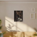 German Shepherd Medieval Knight canvas print by Tritan, sofa wall
