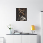 German Shepherd Medieval Knight canvas print by Tritan, desk wall