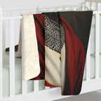 German Shepherd Medieval Knight Portrait Regal Throw Blanket | Premium Dog Prints | Tritan