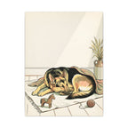 German Shepherd Nursery Storybook canvas print by Tritan, front