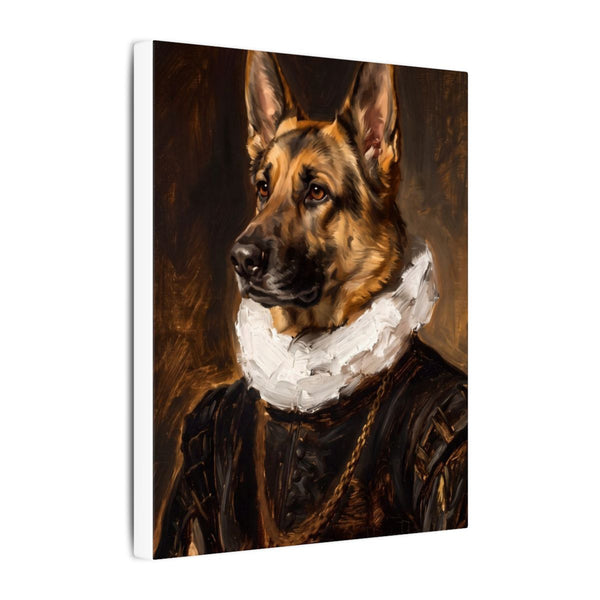 German Shepherd Renaissance Royal Portrait Canvas Wall Art, Regal Dog Painting, German Shepherd Lover Gift, Stretched Canvas