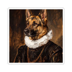 German Shepherd Renaissance Royal vinyl sticker by Tritan, front