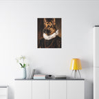German Shepherd Renaissance Royal canvas print by Tritan, desk wall