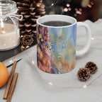 German Shepherd Watercolor ceramic mug by Tritan, context