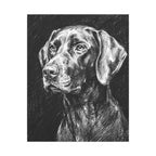 German Shorthaired Pointer Charcoal canvas print by Tritan, front