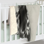 German Shorthaired Pointer Charcoal Portrait Throw Blanket | Premium Dog Prints | Tritan