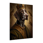 German Shorthaired Pointer Kings & Queens canvas print by Tritan, side