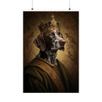 German Shorthaired Pointer Kings & Queens matte poster print by Tritan, front