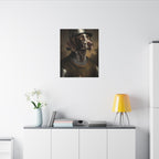 German Shorthaired Pointer Medieval Knight canvas print by Tritan, desk wall
