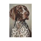 German Shorthaired Pointer Oil Portrait canvas print by Tritan, front