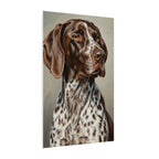 German Shorthaired Pointer Oil Portrait canvas print by Tritan, side