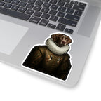 German Shorthaired Pointer Renaissance Royal vinyl sticker by Tritan, on a laptop