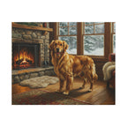 Golden Retriever Acrylic canvas print by Tritan, front