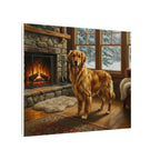 Golden Retriever Acrylic canvas print by Tritan, side