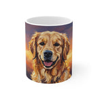 Golden Retriever Acrylic ceramic mug by Tritan, front
