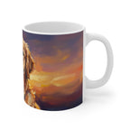 Golden Retriever Acrylic ceramic mug by Tritan, right handle