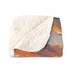 Golden Retriever Acrylic sherpa blanket by Tritan, folded