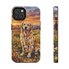 Golden Retriever Acrylic tough phone case by Tritan, front and side