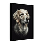 Golden Retriever Charcoal canvas print by Tritan, side