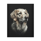 Golden Retriever Charcoal canvas print by Tritan, front