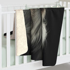 Golden Retriever Charcoal Portrait Throw Blanket | Premium Dog Prints | Tritan