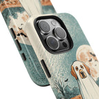 Golden Retriever Halloween tough phone case by Tritan, close-up