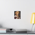 Golden Retriever Kings & Queens Royal Portrait Canvas Wall Art, Regal Dog Painting, Golden Retriever Lover Gift, Stretched Canvas