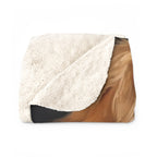 Golden Retriever Kings & Queens sherpa blanket by Tritan, folded