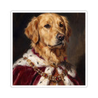 Golden Retriever Kings & Queens vinyl sticker by Tritan, front
