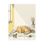 Golden Retriever Nursery Storybook canvas print by Tritan, front