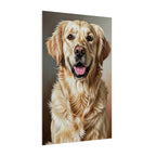 Golden Retriever Oil Portrait canvas print by Tritan, side