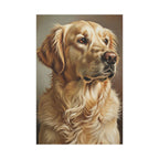 Golden Retriever Oil Portrait canvas print by Tritan, front