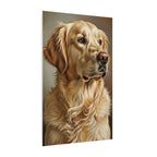 Golden Retriever Oil Portrait canvas print by Tritan, side