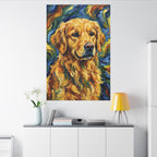 Golden Retriever Post-Impressionist canvas print by Tritan, desk wall