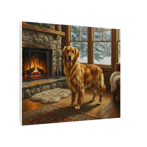 Gallery-wrapped canvas side profile showing the 0.75 inch depth