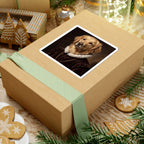 Golden Retriever Renaissance Royal vinyl sticker by Tritan, on a skateboard