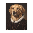Golden Retriever Renaissance Royal canvas print by Tritan, front