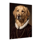 Golden Retriever Renaissance Royal canvas print by Tritan, side