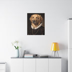 Golden Retriever Renaissance Royal canvas print by Tritan, desk wall
