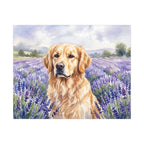 Golden Retriever Watercolor canvas print by Tritan, front
