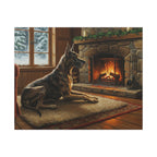 Great Dane Acrylic canvas print by Tritan, front