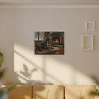 Great Dane Acrylic canvas print by Tritan, sofa wall