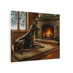 Great Dane Acrylic canvas print by Tritan, side