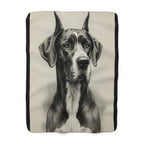 Great Dane Charcoal Throw Blanket | Premium Dog Prints | Tritan