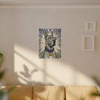 Great Dane Comic Pop Art canvas print by Tritan, sofa wall