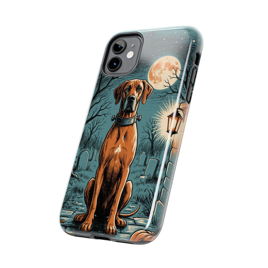 Great Dane Halloween tough phone case by Tritan, side